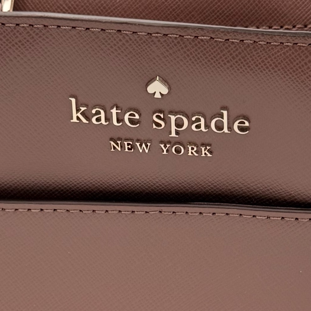 Kate Spade medium satchel Staci Brown Leather Handbag NWT - Picture 12 of 12